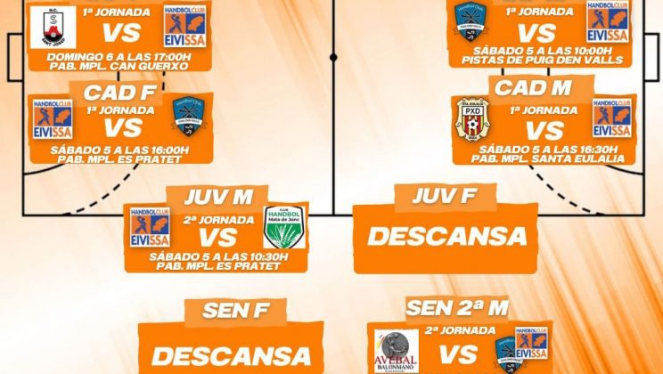 Partidos del Handbol Club Eivissa del 5 y 6 de Octubre