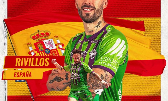 Mario Rivillos con la selección Española de futbol sala