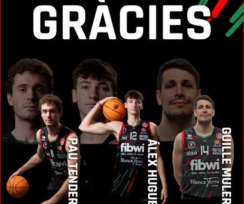 Álex Huguet, Pau Tendero y Guille Mulero no seguirán en el Fibwi Mallorca Bàsquet Palma