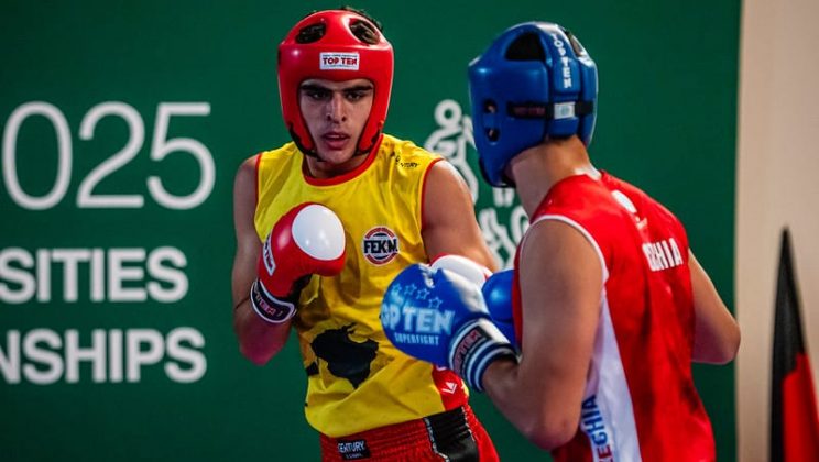 Jordi Marí, a la altura en su participación en los Juegos Europeos Universitarios