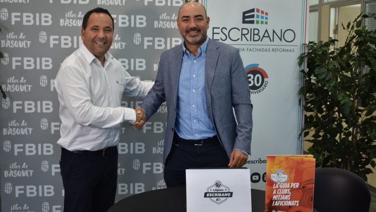 Renovación del acuerdo de patrocinio de las Ligas Escribano y FBIB