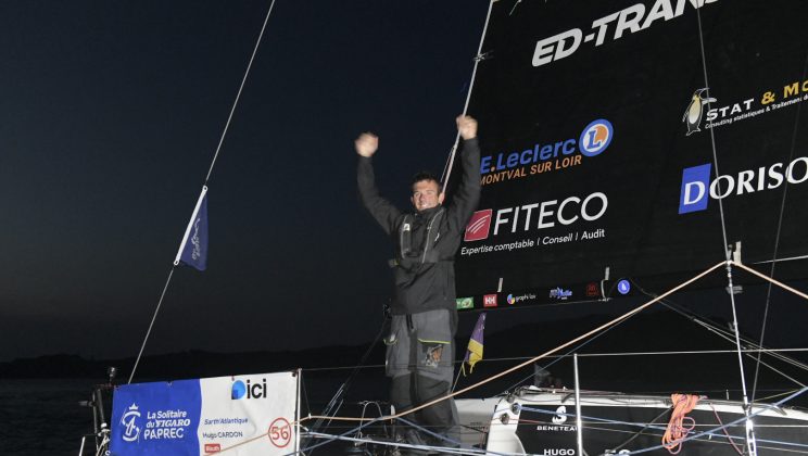Vela: Hugo Cardón gana en Vigo la segunda etapa de La Solitaire du Figaro Paprec