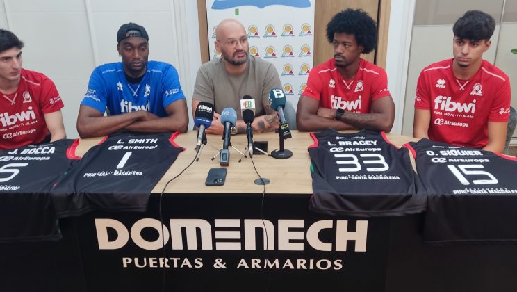 Presentación oficial de Óscar Siquier, Juan Bocca, Lysander Bracey y Laron Smith como jugadores del Fibwi Mallorca Bàsquet Palma.