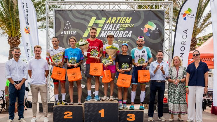 Riudavets, Florit, Sevillano y Sbert firman un doblete de lujo en el Artiem Half Menorca de Fornells