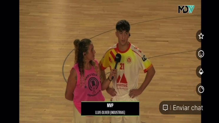 Lluís Oliver Riera brilla en su debut con el filial del Industrias Santa Coloma en Segunda B