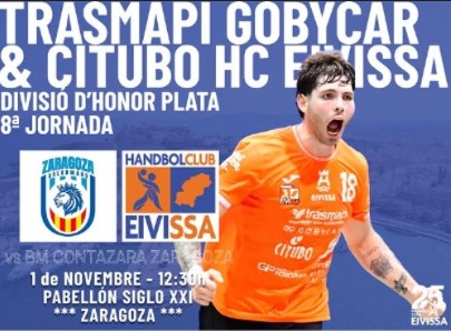 El Trasmapi Gobycar & Citubo HC Eivissa visita Zaragoza con sed de victoria tras la ajustada derrota ante Proin Sevilla