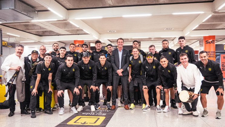 El Club Atlético Peñarol ha aterrizado este miércoles en Palma