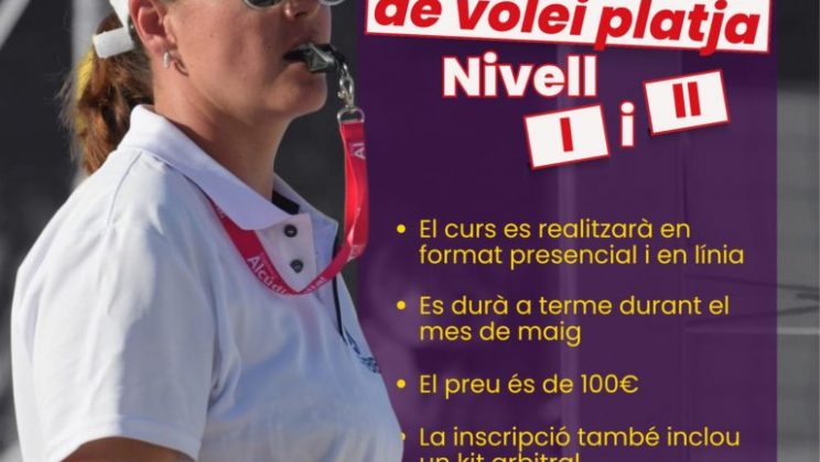 Abiertas las inscripciones para los cursos de árbitro de voley playa Nivel I y Nivel II