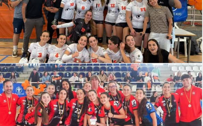 El Caixa Colonya CLUB VOLEI MURO i l’Optica Gomila Club Voleibol Portocristo pugen a Primera Juvenil