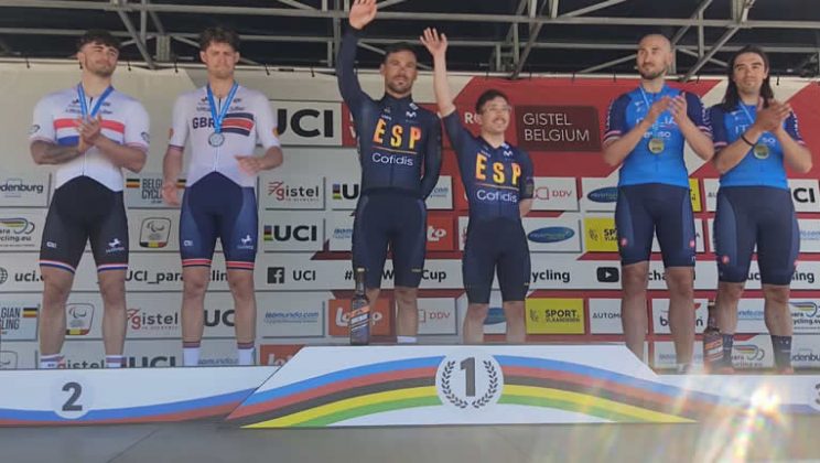 JOAN SANSÓ Y ELOY TERUEL BRILLAN EN LA COPA DEL MUNDO DE PARACICLISMO