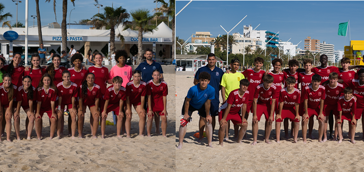 Jornada de entrenamiento de fútbol playa en Playa de Palma
