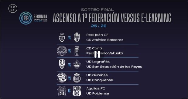 Sorteo a 1ªFEDERACION