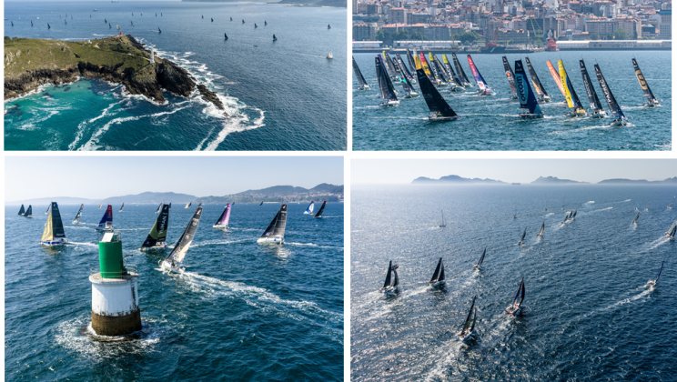 Vigo despide a la flota de La Solitaire du Figaro Paprec, rumbo ya a Francia