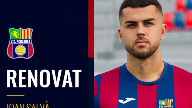 Juan Salva primer renovado en la UD Poblense
