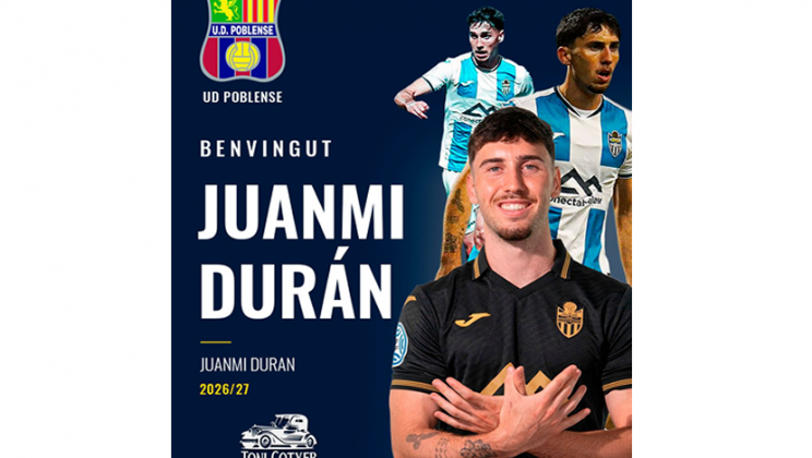 Juanmi Durán nuevo jugador de la UD Poblense