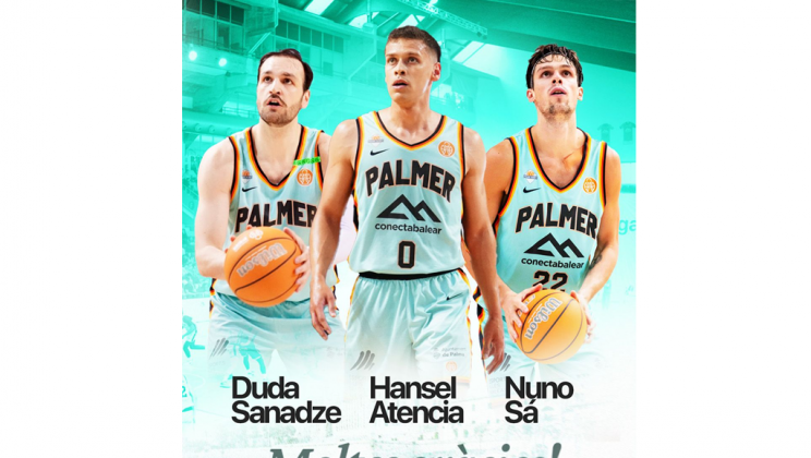 Nuno Sá, Hansel Atencia y Duda Sanadze terminan su etapa en el Palmer Basket