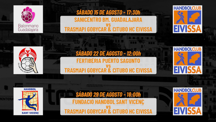 El Trasmapi Gobycar & Citubo HC Eivissa ultima su pretemporada con cuatro exigentes amistosos antes del arranque liguero