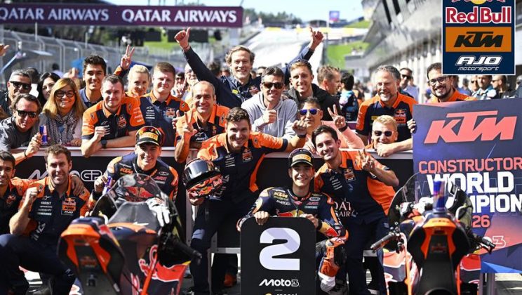 Primer doble podio histórico en el GP de Austria para Red Bull KTM Ajo Moto3