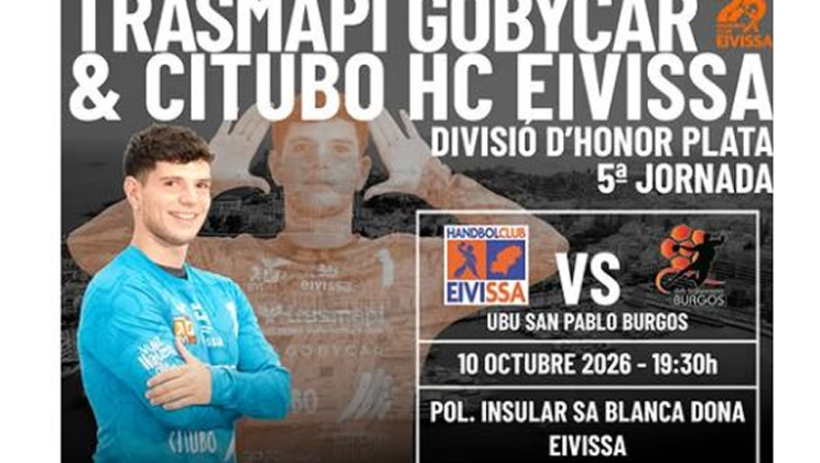 El Trasmapi Gobycar & Citubo HC Eivissa se mide en Sa Blanca Dona al UBU San Pablo Burgos en una prueba de máxima exigencia