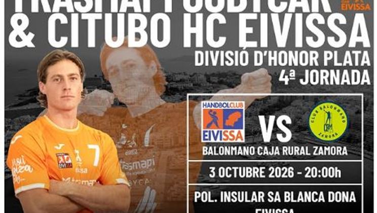 El Trasmapi Gobycar & Citubo HC Eivissa regresa a Sa Blanca Dona para medirse al correoso BM Caja Rural Zamora