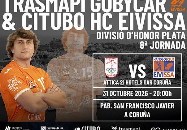 El Trasmapi Gobycar & Citubo HC Eivissa busca asaltar la pista del Attica 21 Hotels OAR Coruña tras su histórica noche copera